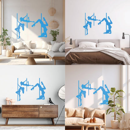 Lettering Decals Striptease Appeal Girls Pole Dance Dancers Art Mural Painting