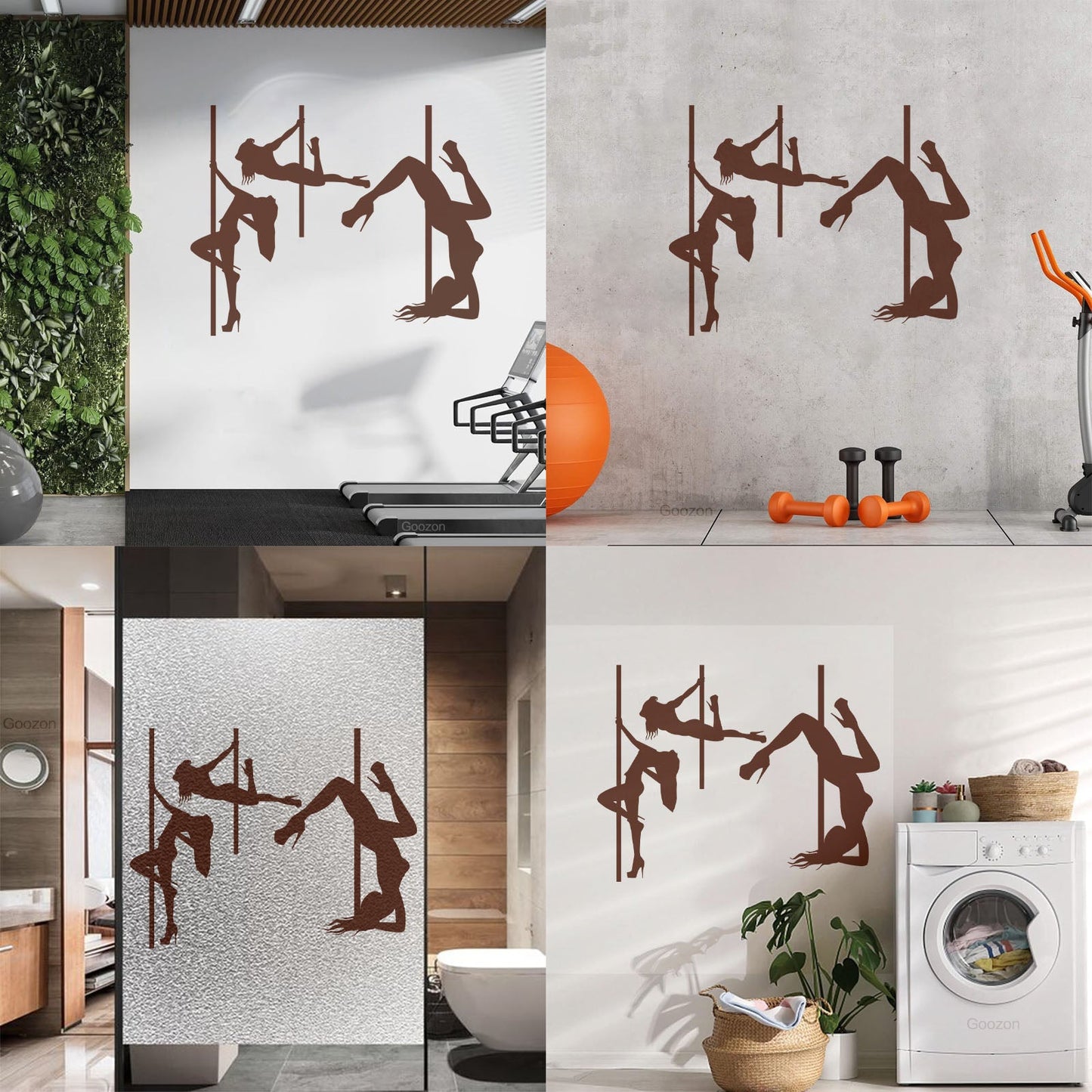 Lettering Decals Striptease Appeal Girls Pole Dance Dancers Art Mural Painting