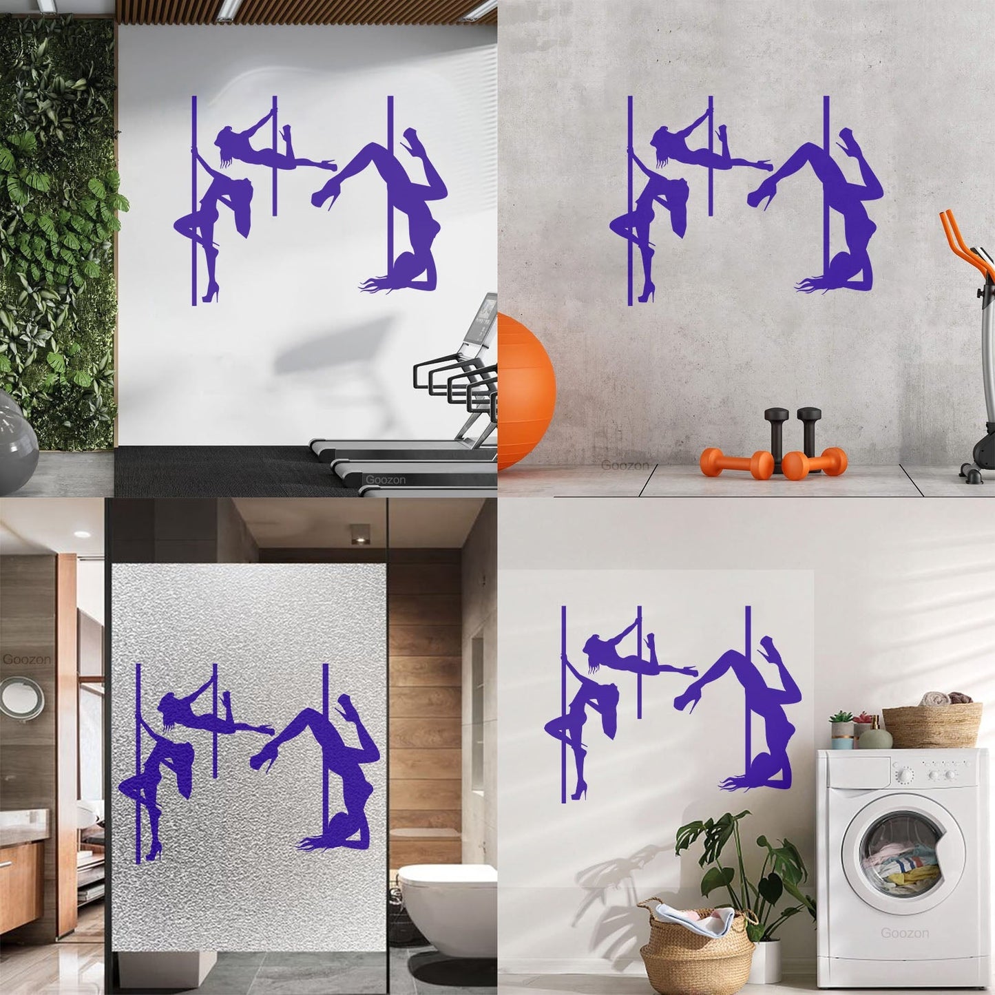 Lettering Decals Striptease Appeal Girls Pole Dance Dancers Art Mural Painting