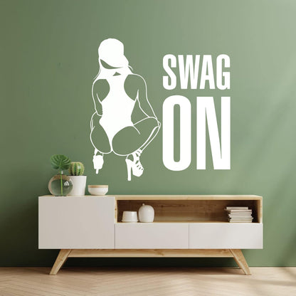 Vinyl Wall Stickers Swag On Hot Appeal Woman Personalized Customization