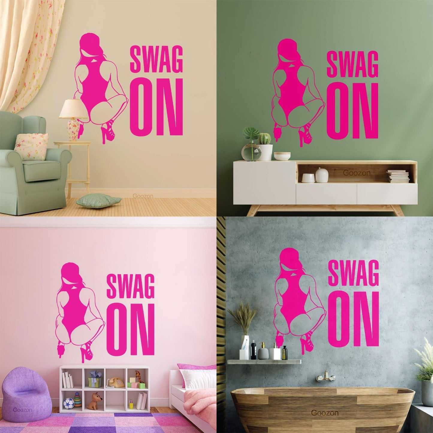 Vinyl Wall Stickers Swag On Hot Appeal Woman Personalized Customization