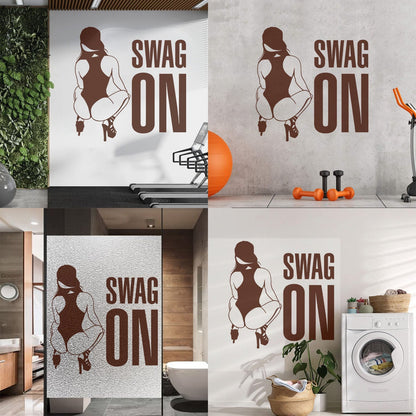 Vinyl Wall Stickers Swag On Hot Appeal Woman Personalized Customization