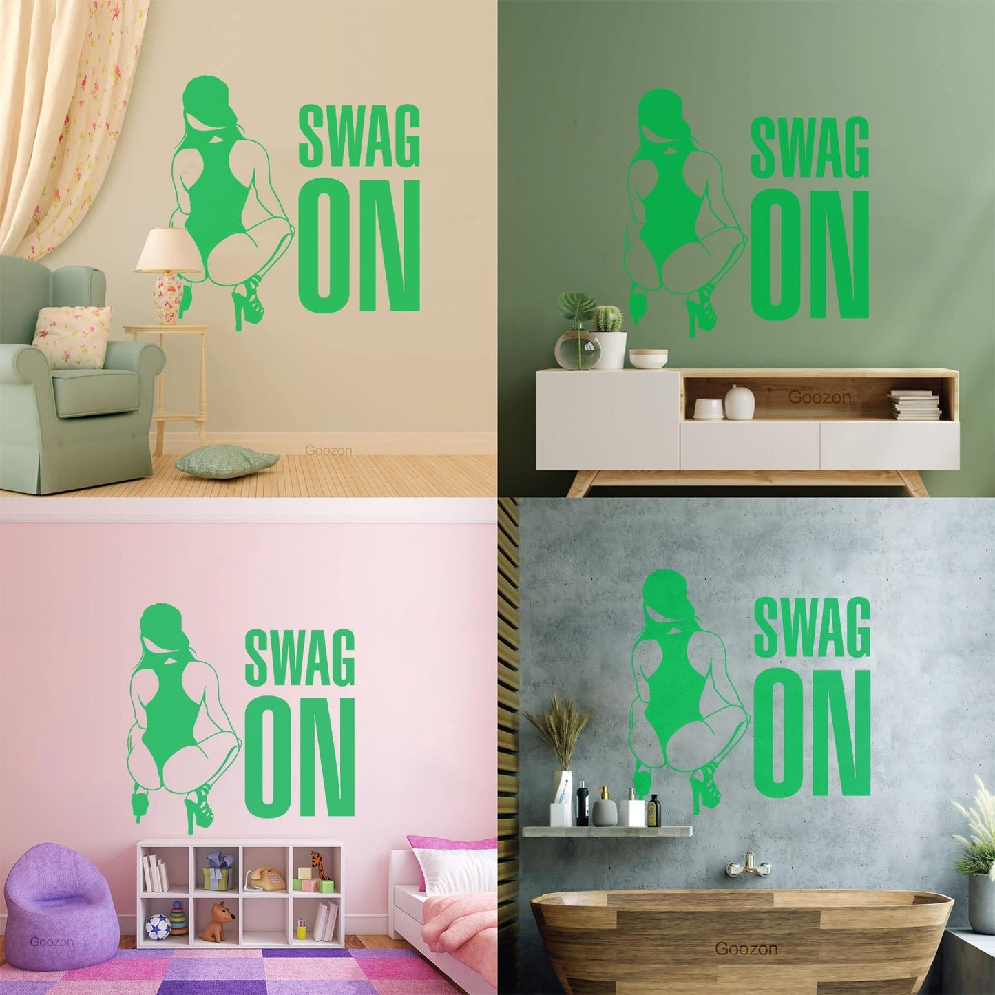 Vinyl Wall Stickers Swag On Hot Appeal Woman Personalized Customization