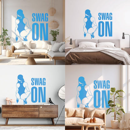 Vinyl Wall Stickers Swag On Hot Appeal Woman Personalized Customization