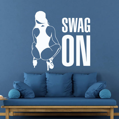 Vinyl Wall Stickers Swag On Hot Appeal Woman Personalized Customization
