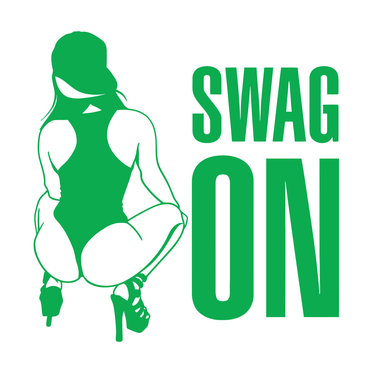 Vinyl Wall Stickers Swag On Hot Appeal Woman Personalized Customization