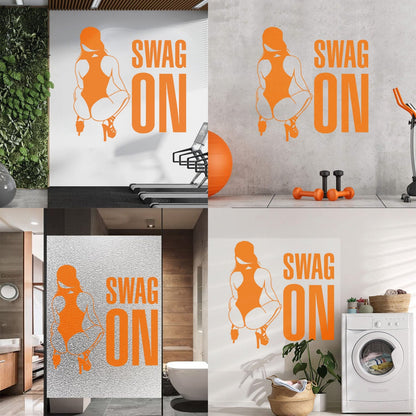 Vinyl Wall Stickers Swag On Hot Appeal Woman Personalized Customization