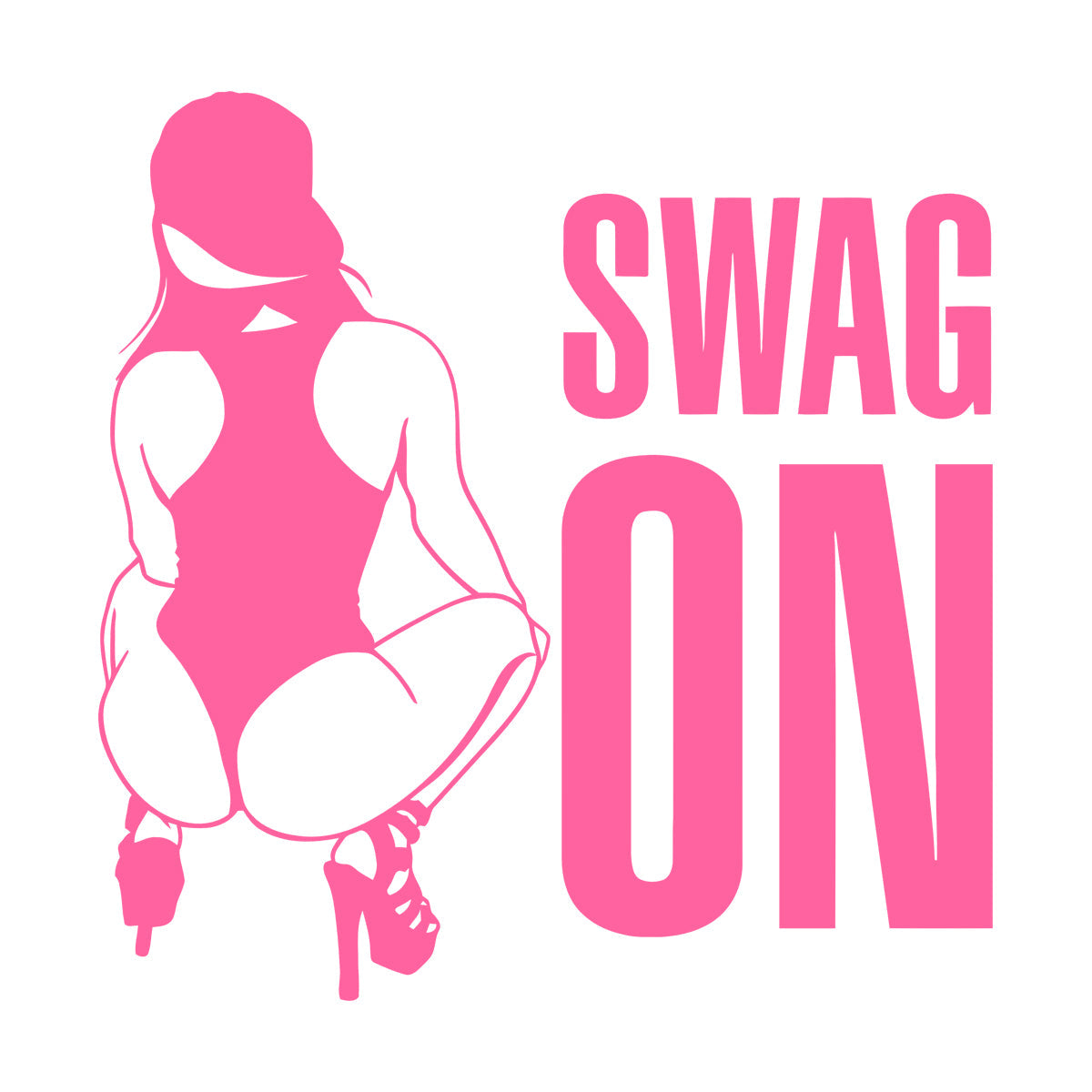 Vinyl Wall Stickers Swag On Hot Appeal Woman Personalized Customization