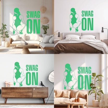 Vinyl Wall Stickers Swag On Hot Appeal Woman Personalized Customization
