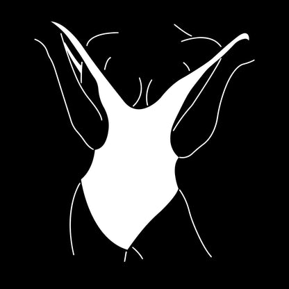 Vinyl Wall Decals Swimsuit Appeal Woman Body Model Art Decoration