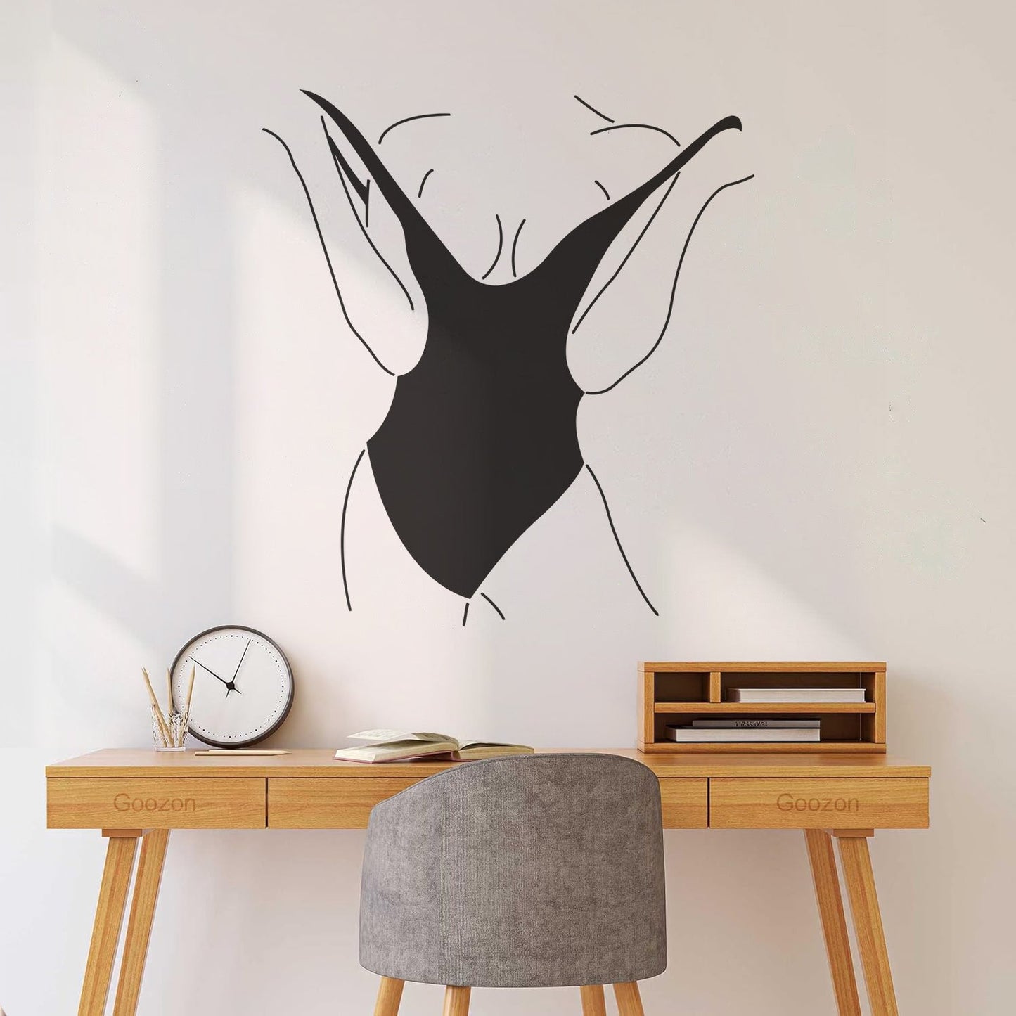 Vinyl Wall Decals Swimsuit Appeal Woman Body Model Art Decoration