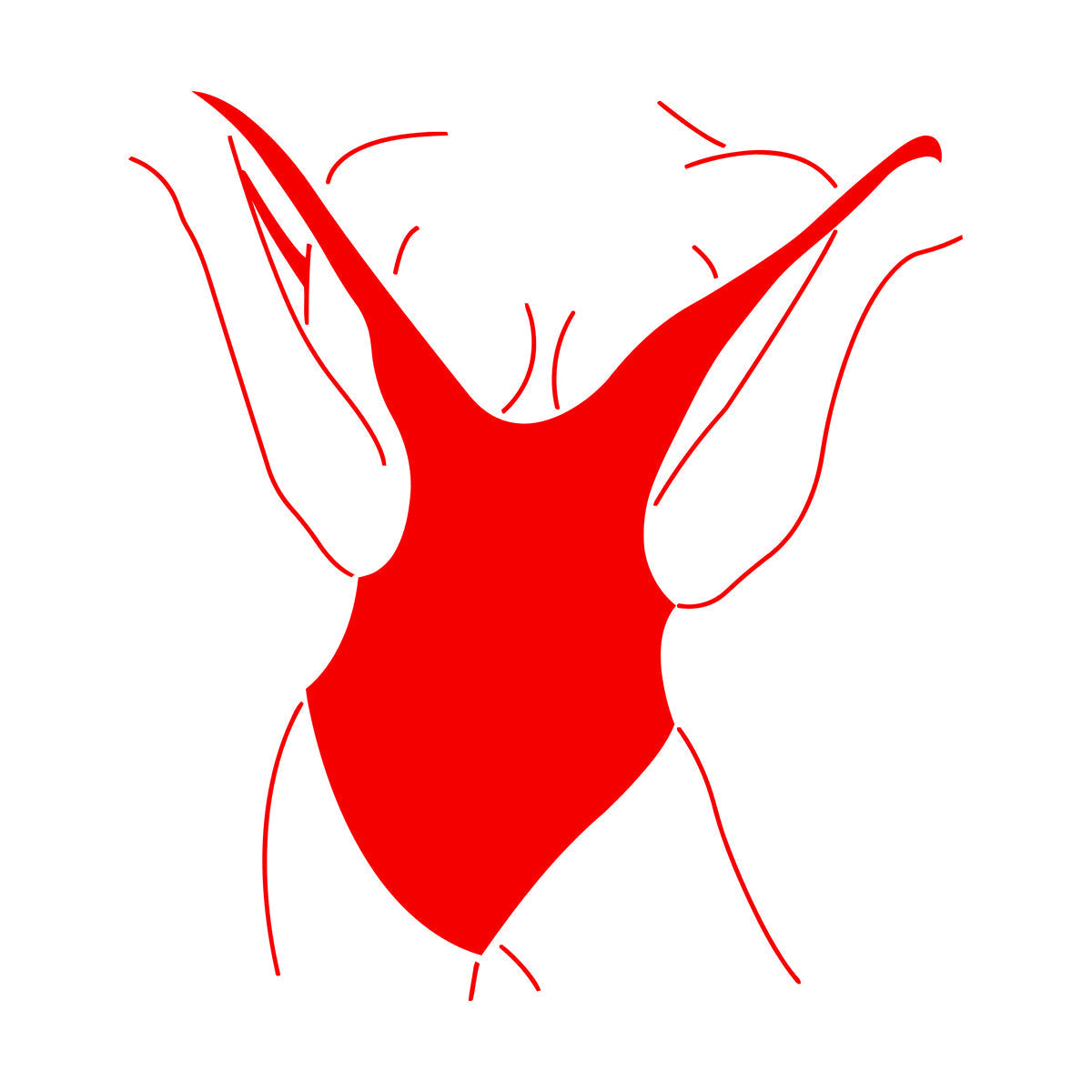 Vinyl Wall Decals Swimsuit Appeal Woman Body Model Art Decoration