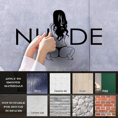 Wall Stickers Paster Paper Word Quote Appeal Girl Thong Window Decals