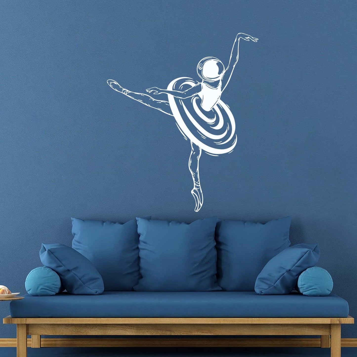 Ballerina Dancer Girl Spacesuit Space Fine Carving Stickers Store Decoration