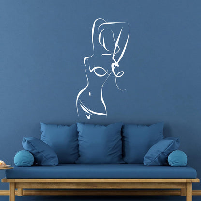 Abstract Appeal Girl Teen Bikini Fashion Lettering Decals Removable Without Leaving Glue