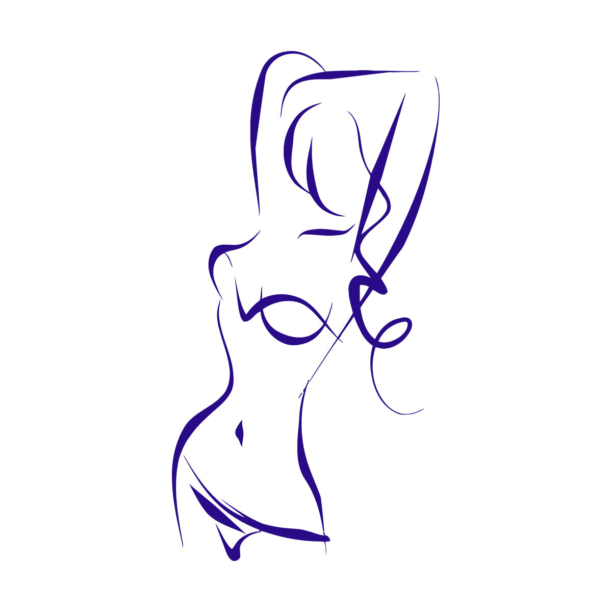 Abstract Appeal Girl Teen Bikini Fashion Lettering Decals Removable Without Leaving Glue