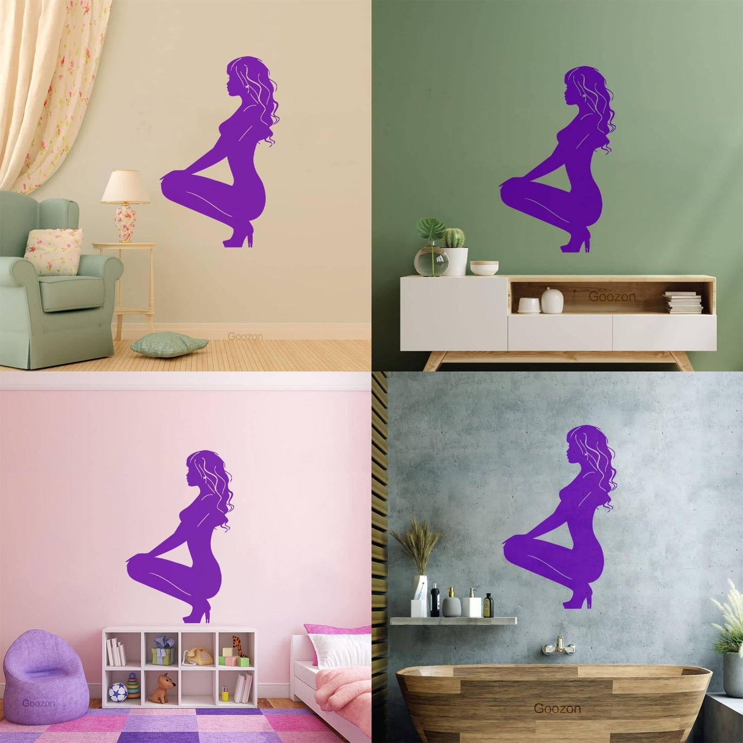 Wall Decals Paster Paper Hot Appeal Woman Striptease Multi Color Selection