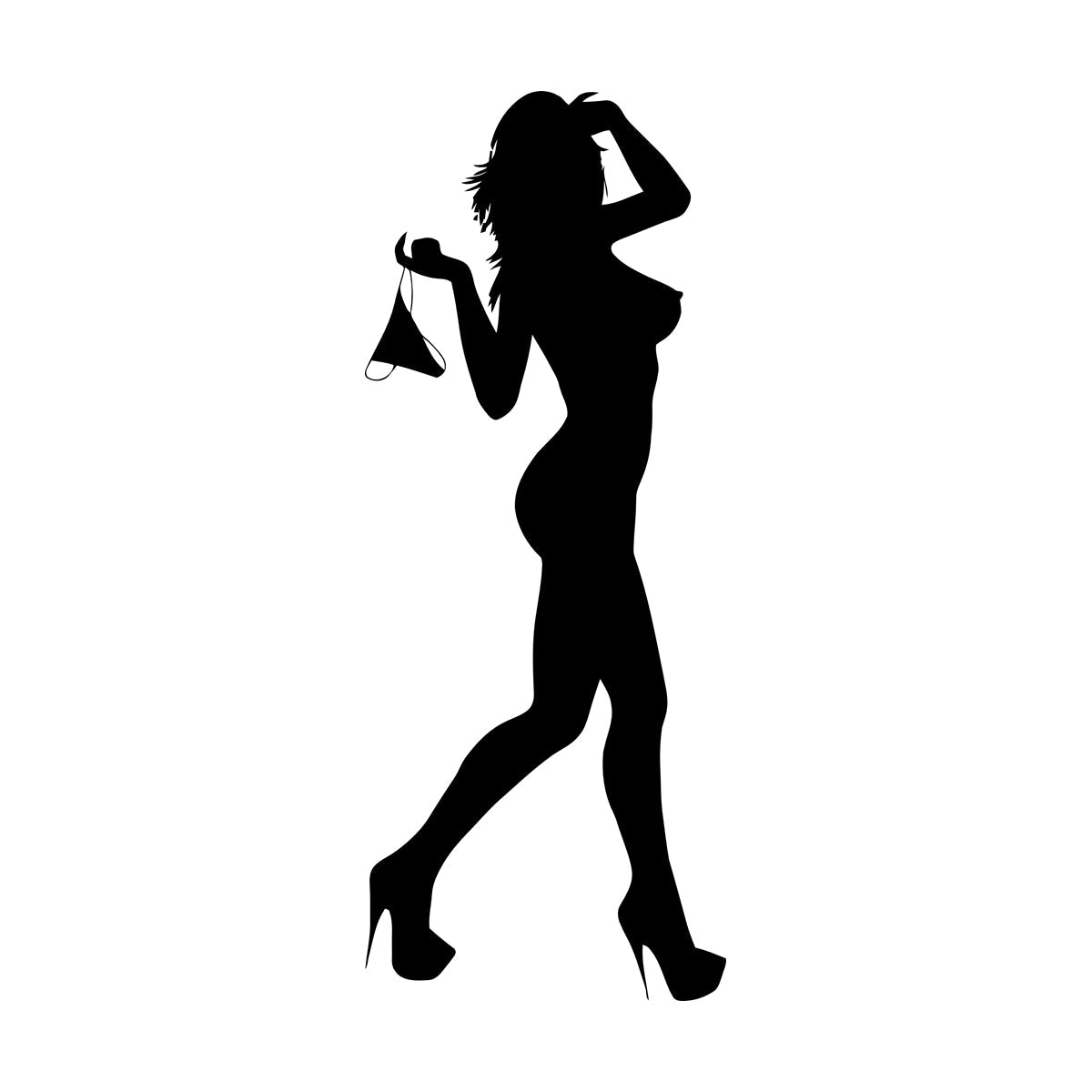 Vinyl Wall Stickers Naked Girl Streaptease Go Go Dance Equipped With Transfer Film Kit