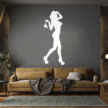 Vinyl Wall Stickers Naked Girl Streaptease Go Go Dance Equipped With Transfer Film Kit