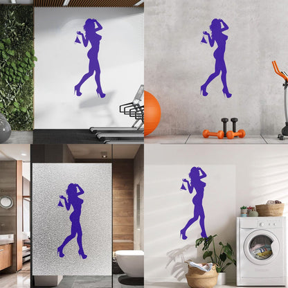 Vinyl Wall Stickers Naked Girl Streaptease Go Go Dance Equipped With Transfer Film Kit