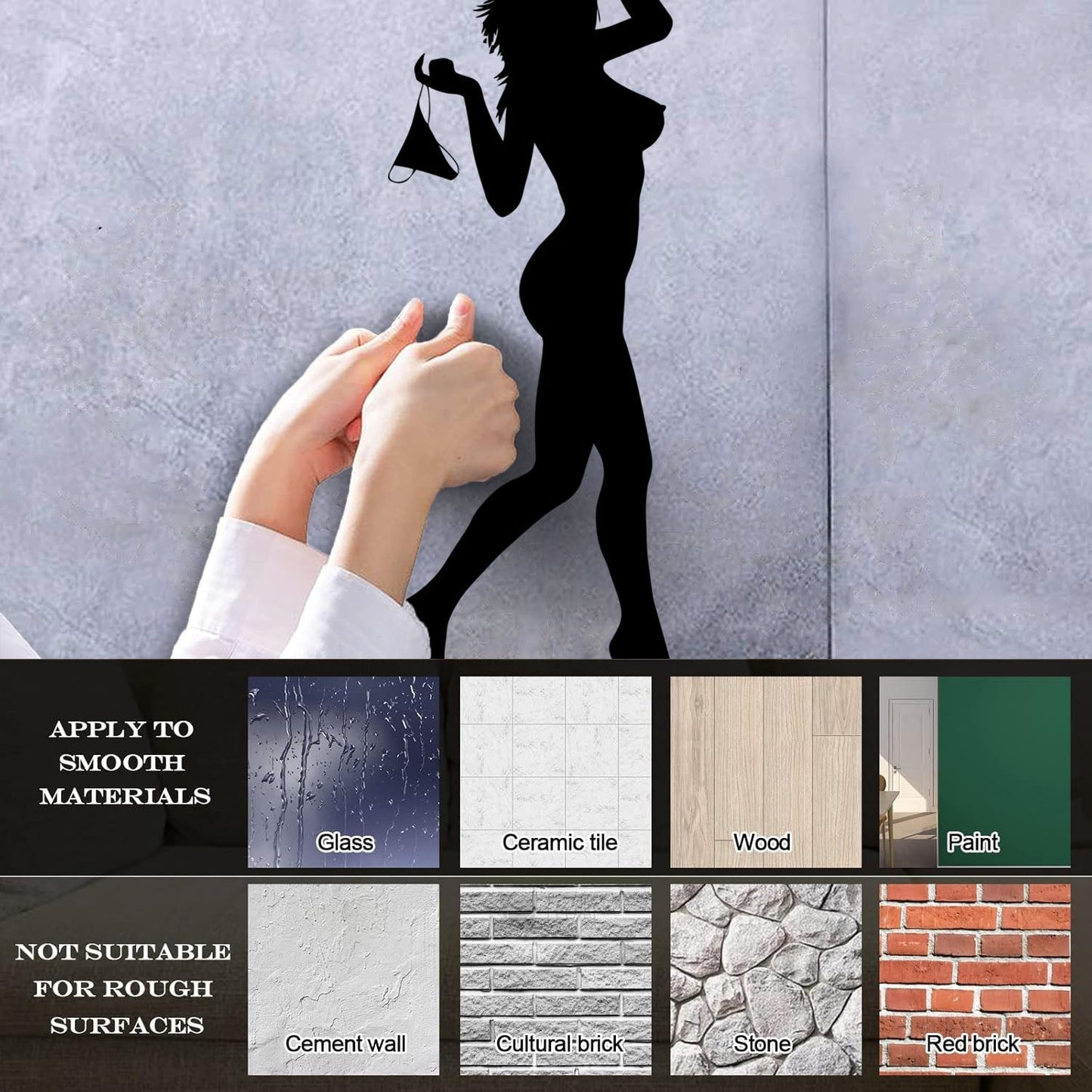 Vinyl Wall Stickers Naked Girl Streaptease Go Go Dance Equipped With Transfer Film Kit