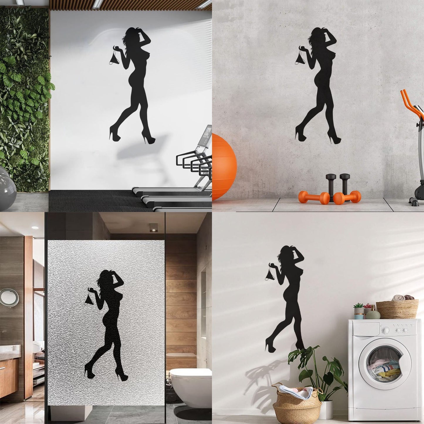 Vinyl Wall Stickers Naked Girl Streaptease Go Go Dance Equipped With Transfer Film Kit