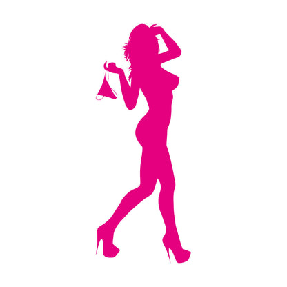 Vinyl Wall Stickers Naked Girl Streaptease Go Go Dance Equipped With Transfer Film Kit