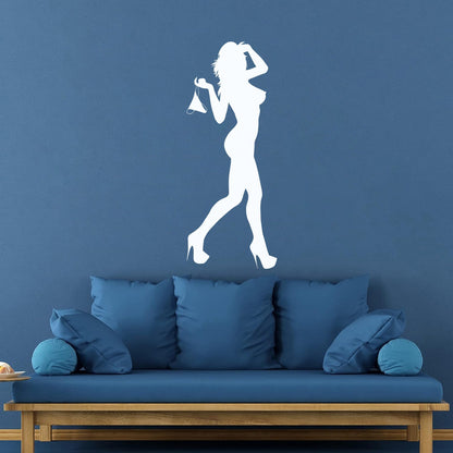 Vinyl Wall Stickers Naked Girl Streaptease Go Go Dance Equipped With Transfer Film Kit