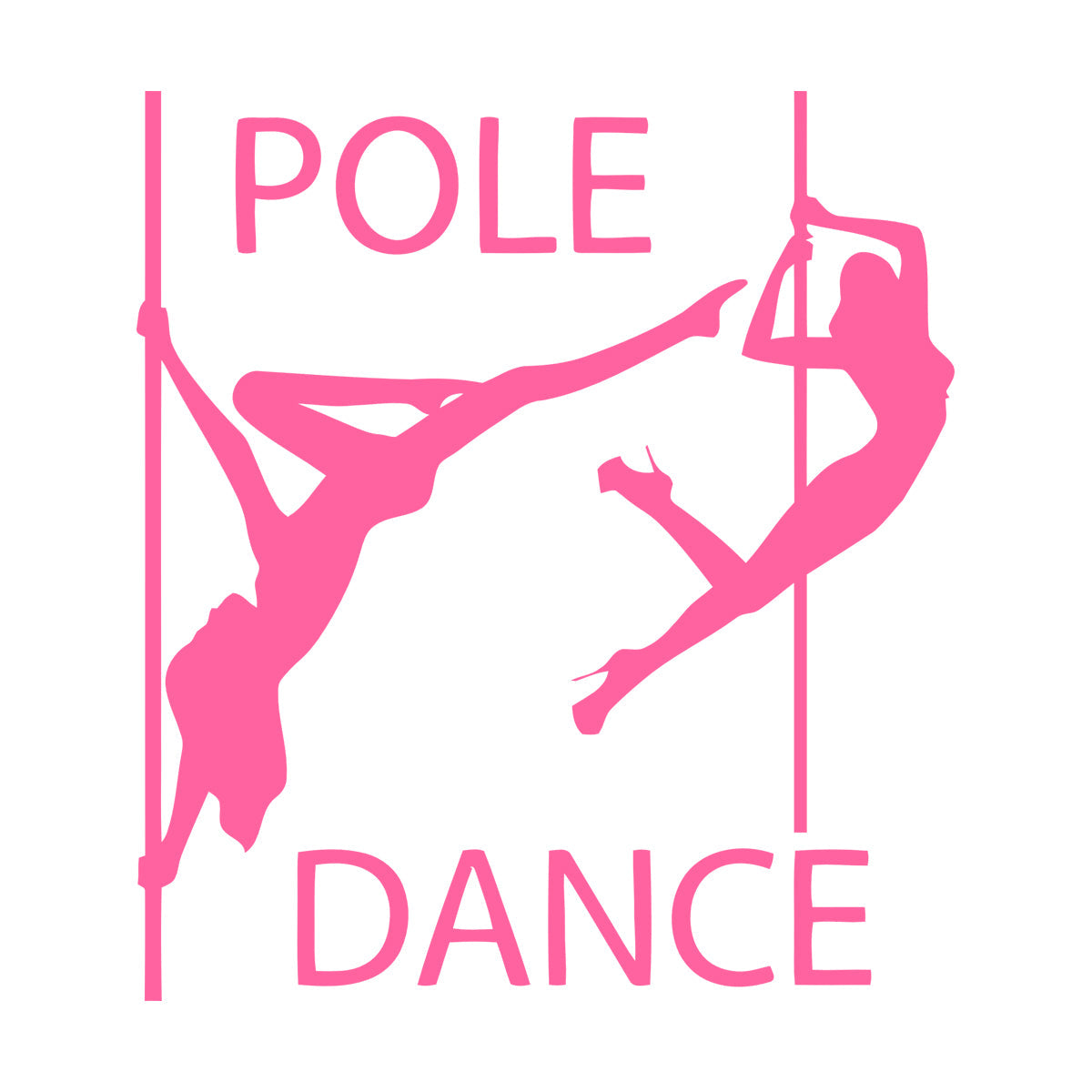 Vinyl Wall Decals Pole Dance Appeal Girls With No Clothes Passion Art Mural Painting