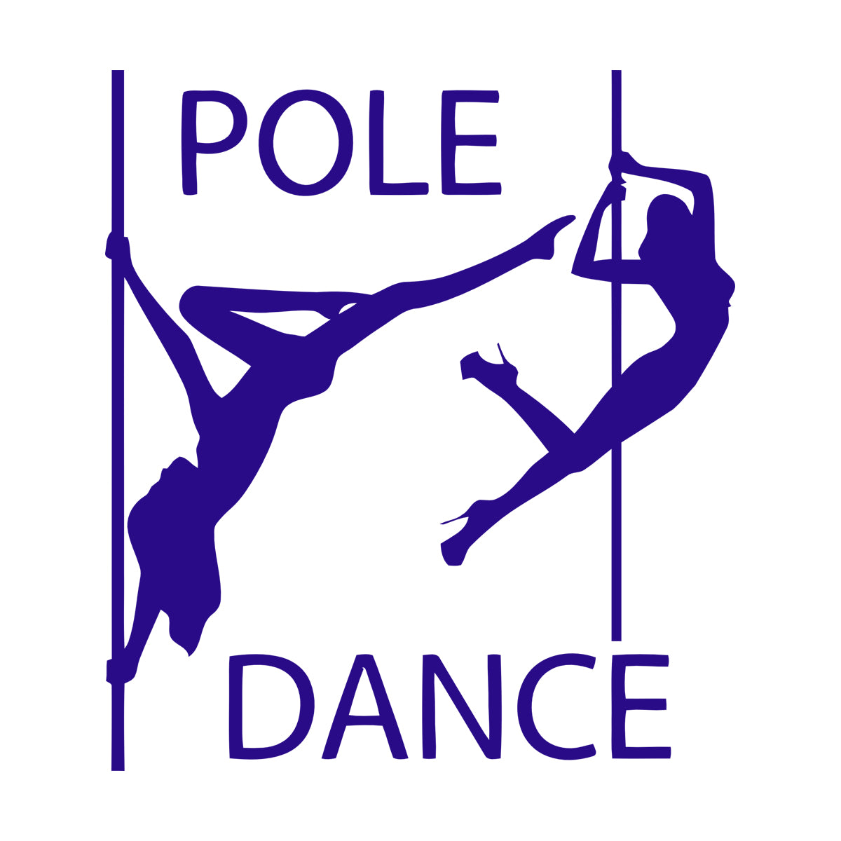 Vinyl Wall Decals Pole Dance Appeal Girls With No Clothes Passion Art Mural Painting