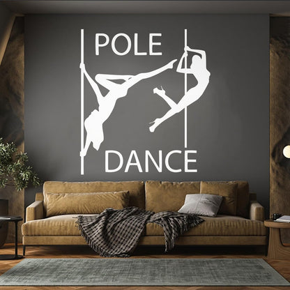 Vinyl Wall Decals Pole Dance Appeal Girls With No Clothes Passion Art Mural Painting