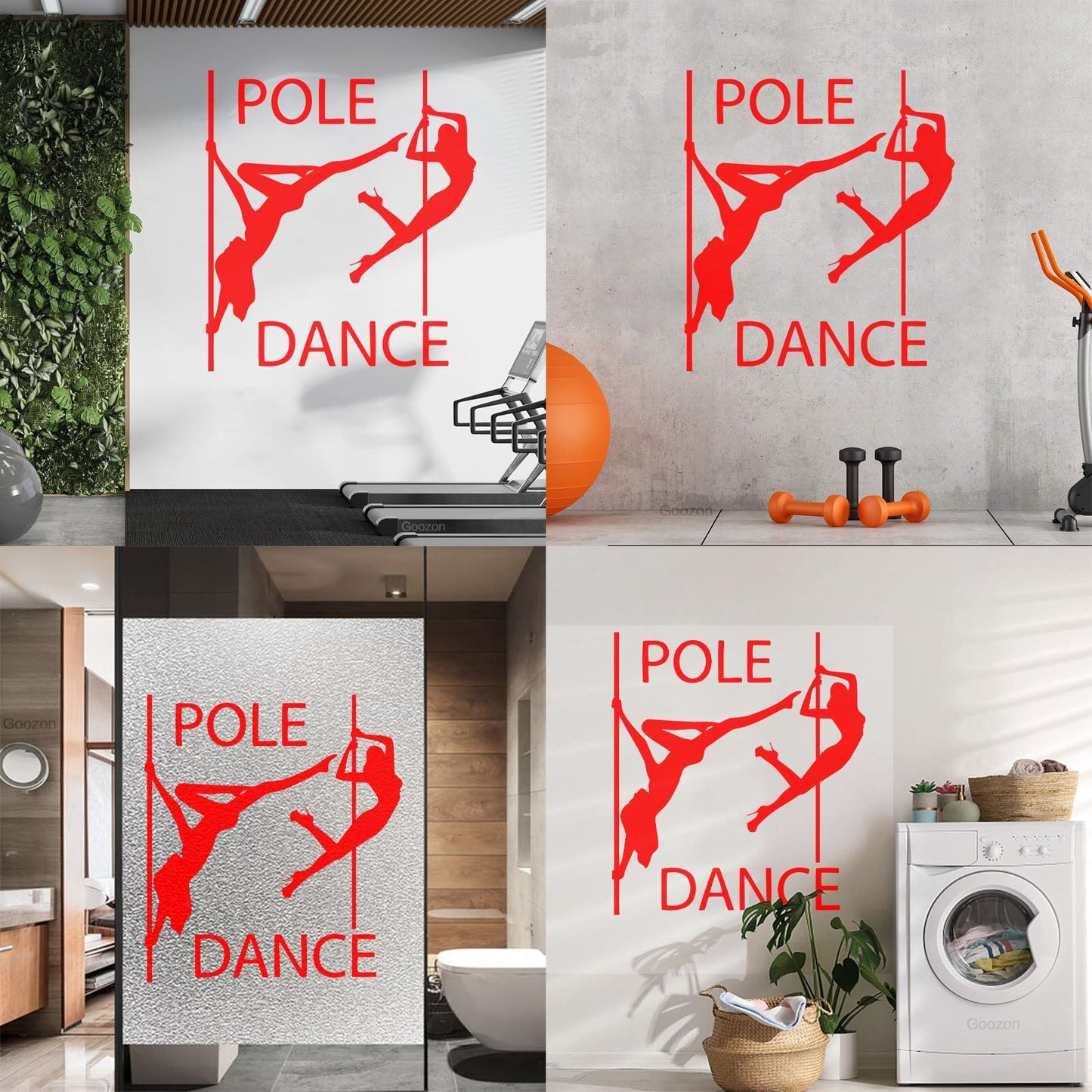 Vinyl Wall Decals Pole Dance Appeal Girls With No Clothes Passion Art Mural Painting