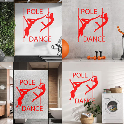 Vinyl Wall Decals Pole Dance Appeal Girls With No Clothes Passion Art Mural Painting