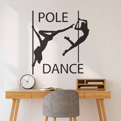 Vinyl Wall Decals Pole Dance Appeal Girls With No Clothes Passion Art Mural Painting