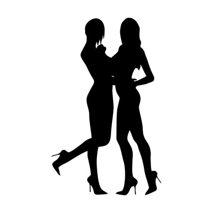 Beautiful Bikini Girls Striptease Dancer Strip Bar Fine Carving Decals Wall Beautification