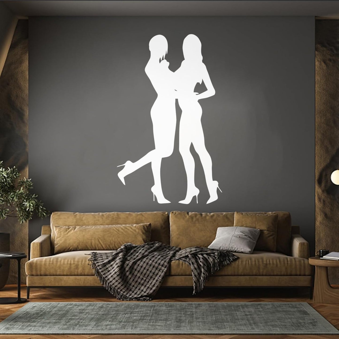 Beautiful Bikini Girls Striptease Dancer Strip Bar Fine Carving Decals Wall Beautification