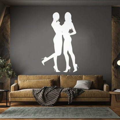 Beautiful Bikini Girls Striptease Dancer Strip Bar Fine Carving Decals Wall Beautification