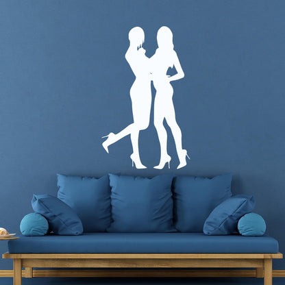 Beautiful Bikini Girls Striptease Dancer Strip Bar Fine Carving Decals Wall Beautification