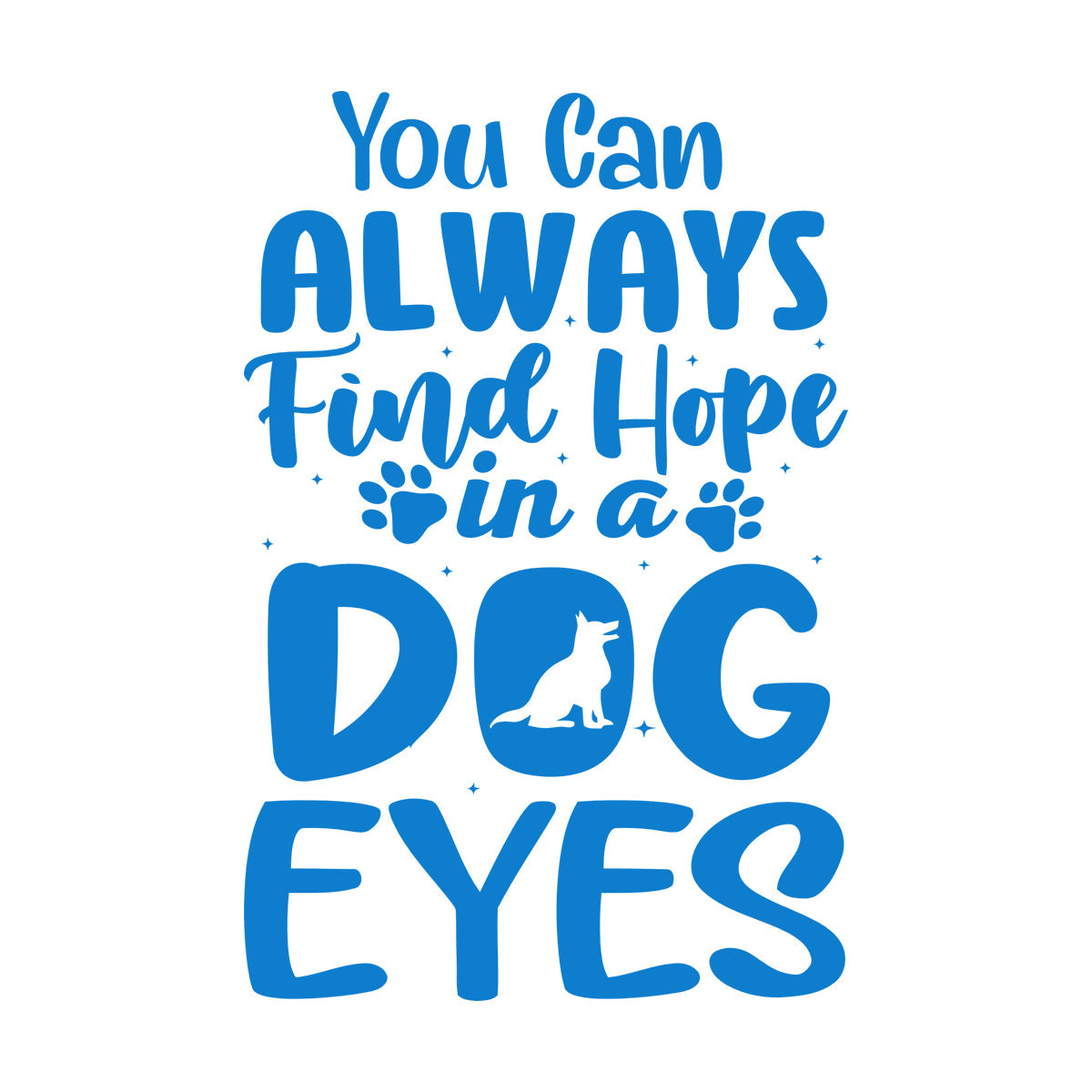 Vinyl Wall Stickers Hope Dog Eyes Motivation Lettering Self Adhesive