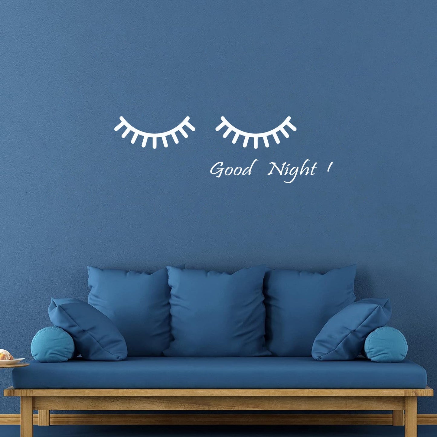 Vinyl Wall Decals Cartoon Eyes Goodnight Quote Words Nursery Wall Beautification