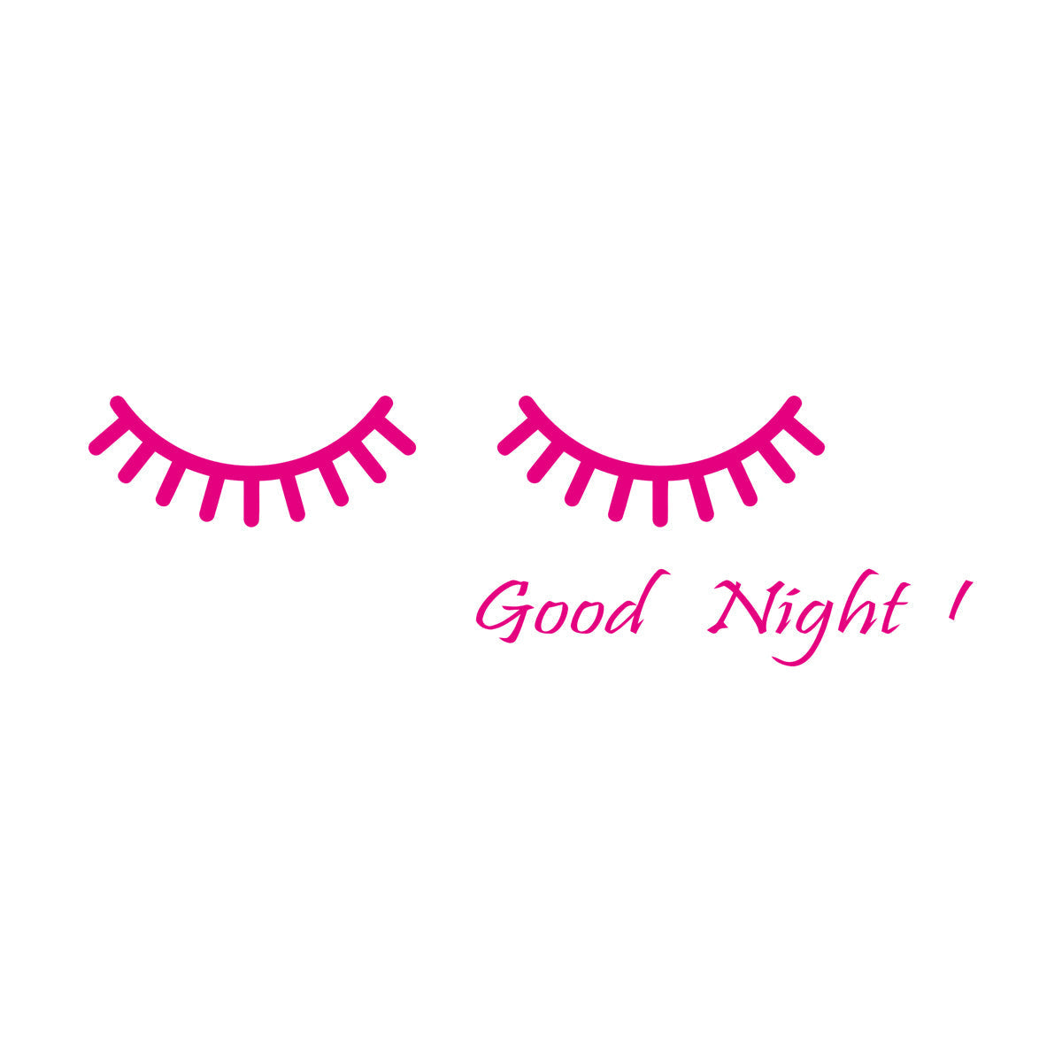 Vinyl Wall Decals Cartoon Eyes Goodnight Quote Words Nursery Wall Beautification