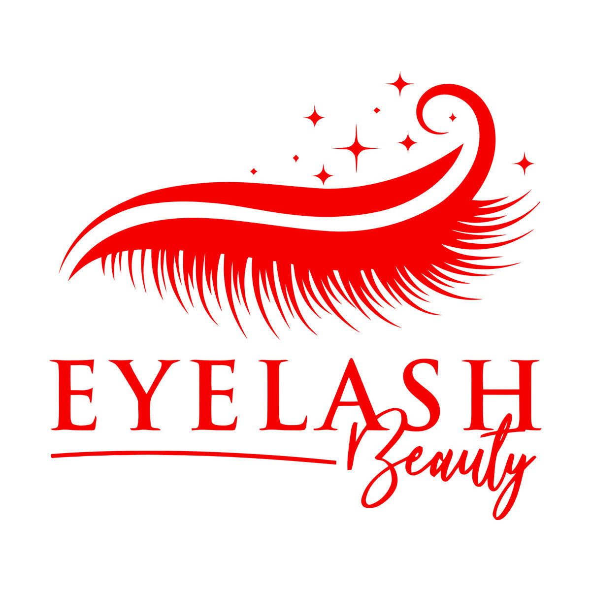 Eyes Closed Eyelashes Logo Beauty Salon Fine Carving Stickers Tattoo Culture