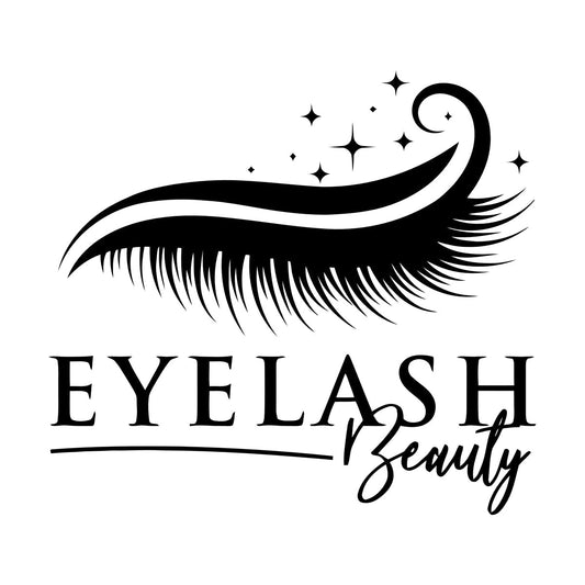 Eyes Closed Eyelashes Logo Beauty Salon Fine Carving Stickers Tattoo Culture