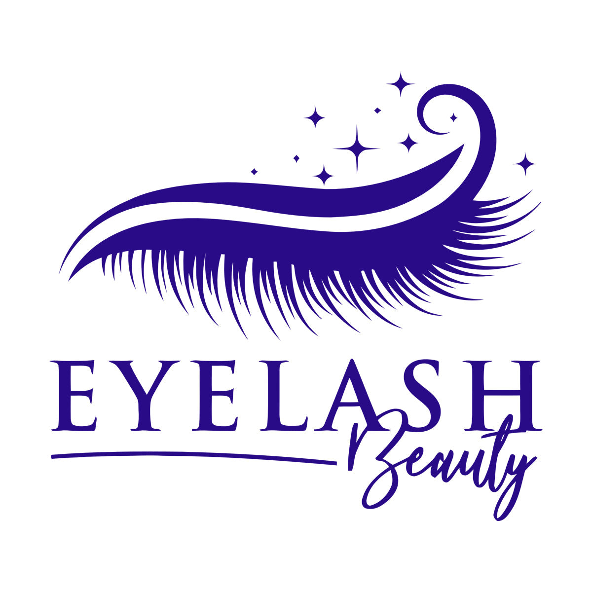 Eyes Closed Eyelashes Logo Beauty Salon Fine Carving Stickers Tattoo Culture