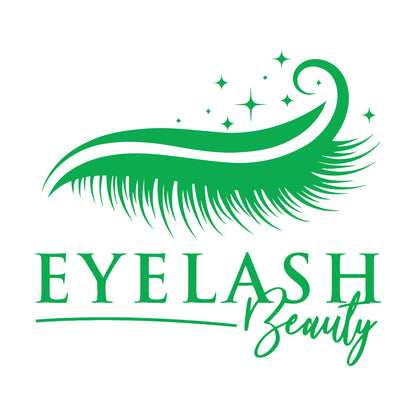 Eyes Closed Eyelashes Logo Beauty Salon Fine Carving Stickers Tattoo Culture