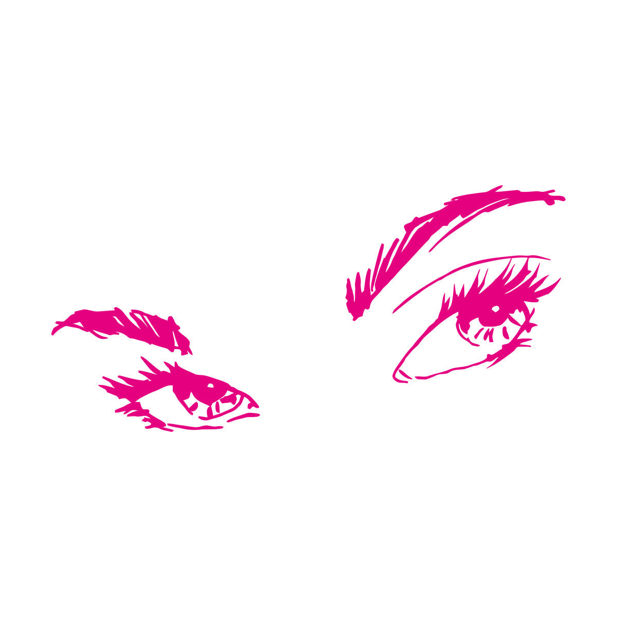 Girl'S Face Beautiful Eyes Long Eyelashes Spa Salon Wall Decals Pvc Easy Installation