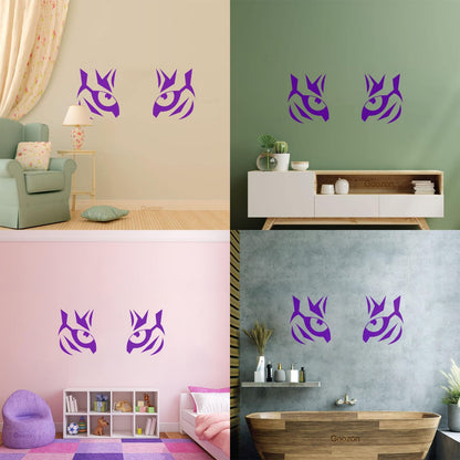 Mural And Wall Vinyl Decal Tiger Eyes African Predator Big Cat It Won'T Fall Off