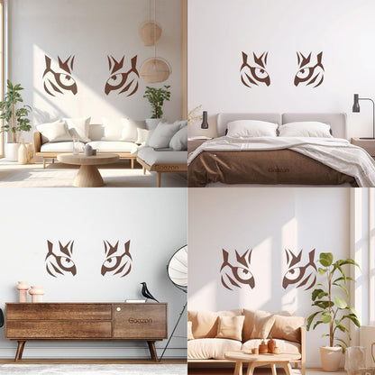 Mural And Wall Vinyl Decal Tiger Eyes African Predator Big Cat It Won'T Fall Off