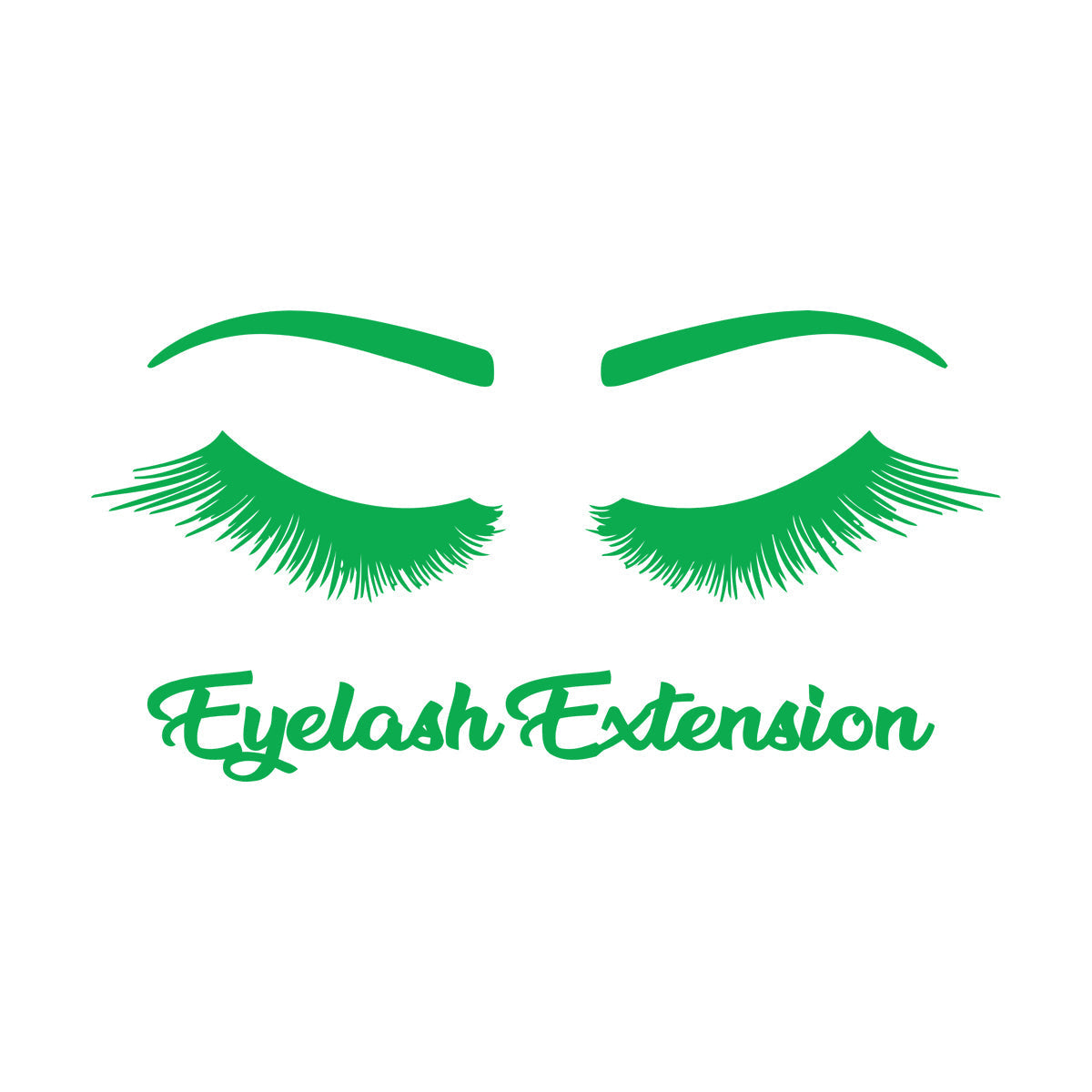 Engraving Stickers Women Beautiful Eyes Eyelashes Beauty Salon Glass Stickers