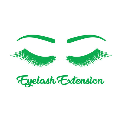Engraving Stickers Women Beautiful Eyes Eyelashes Beauty Salon Glass Stickers